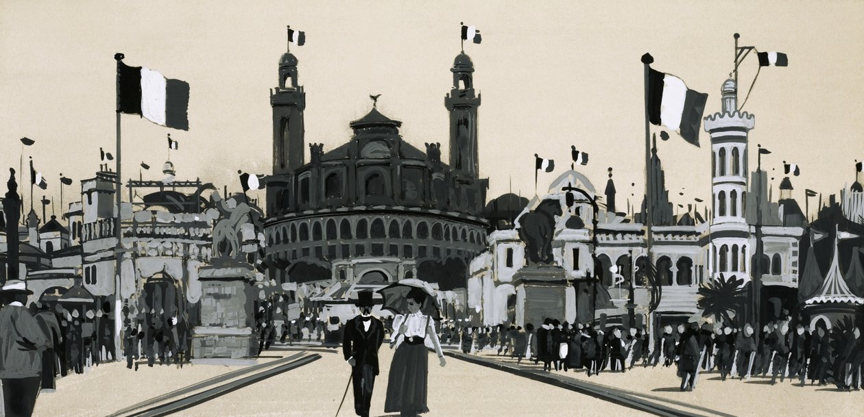 Den algeriska delen av den internationella utställningen som hölls i Paris 1900 av English School