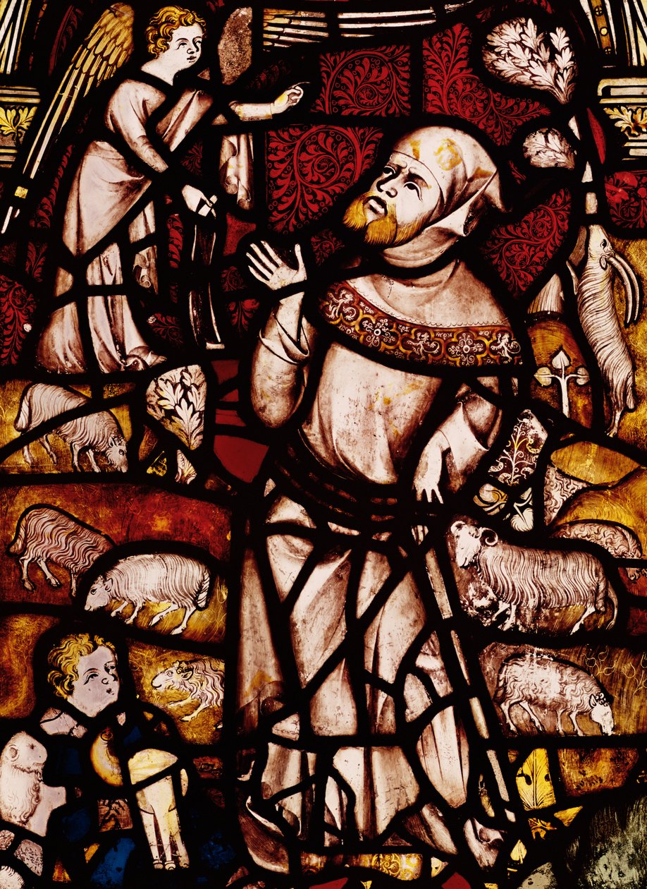 Bebådelsen till Joachim, 1340-50 av English School