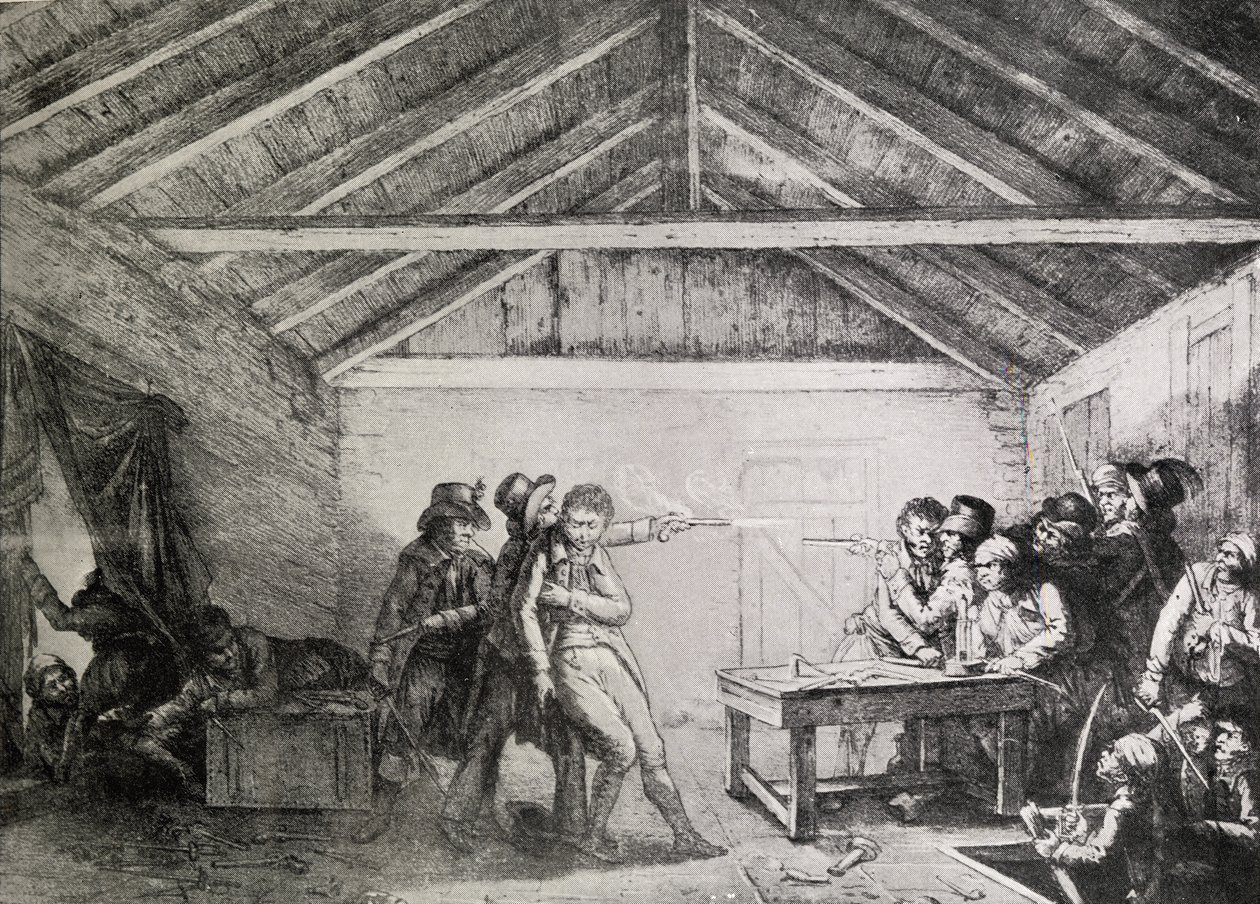 Arresteringen av Cato Street Conspirators den 23 februari 1820 av English School