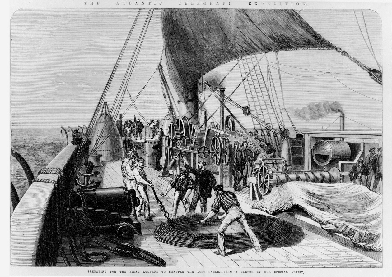 Atlantic Telegraph Expedition, det sista försöket att ta tag i den förlorade kabeln av English School