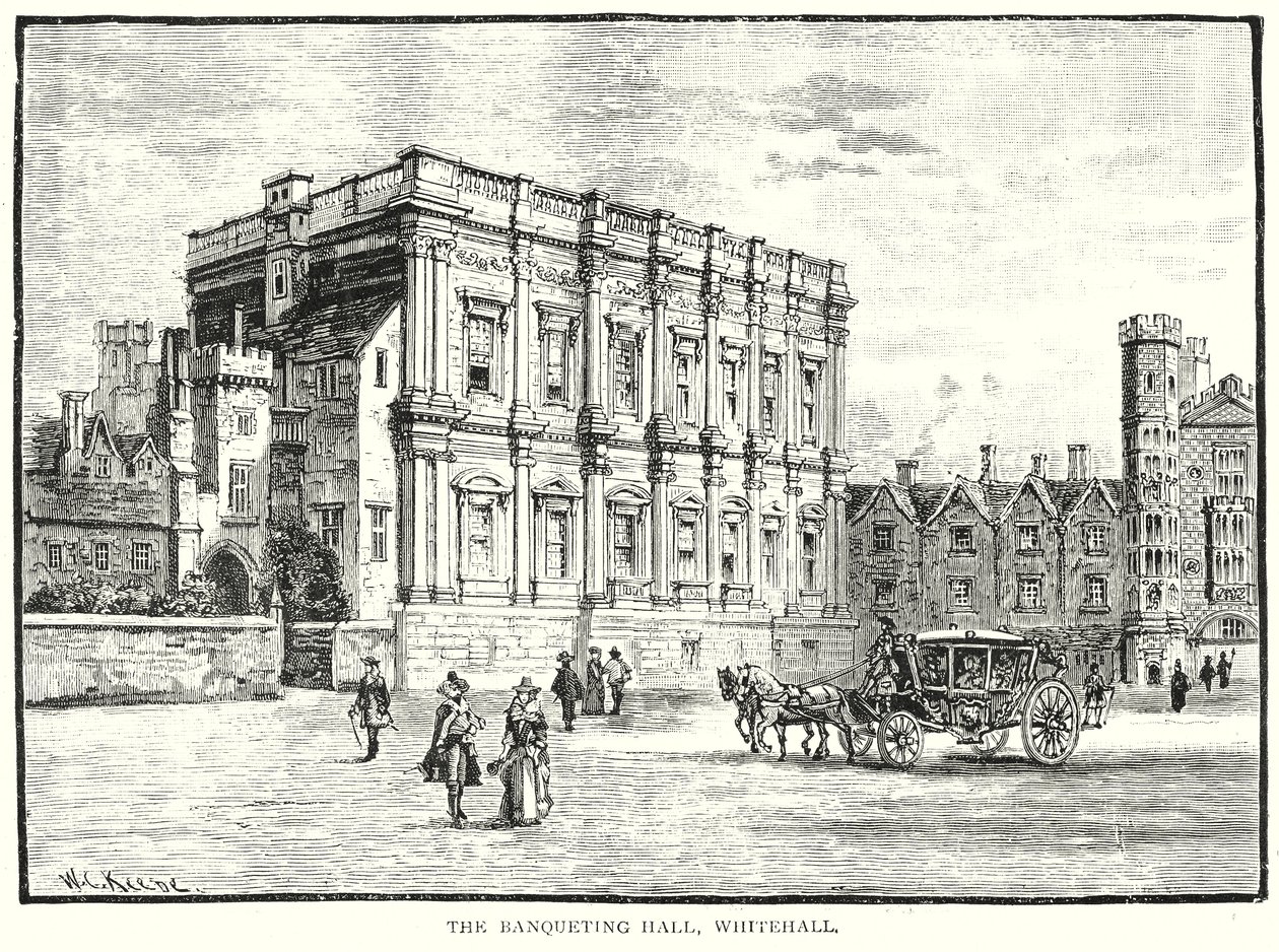 The Banqueting Hall, Whitehall (gravyr) av English School