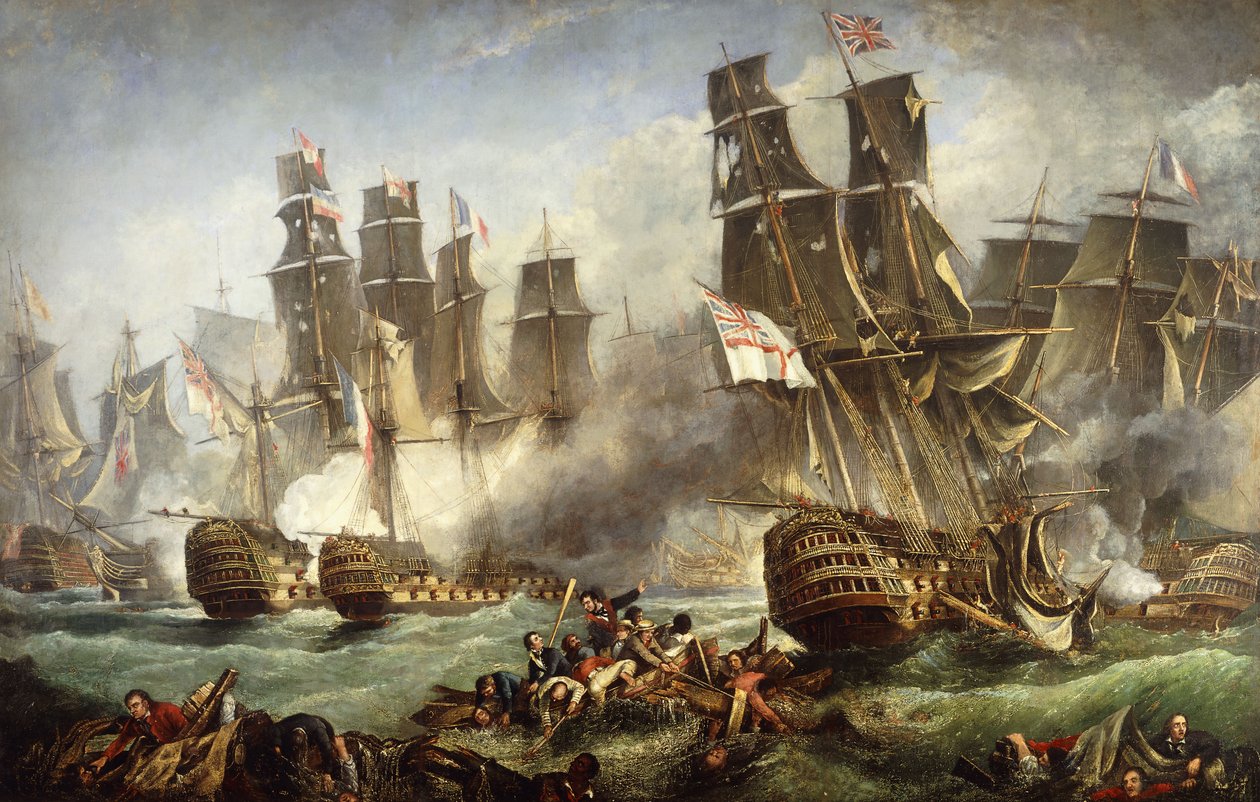 Slaget vid Trafalgar, av English School