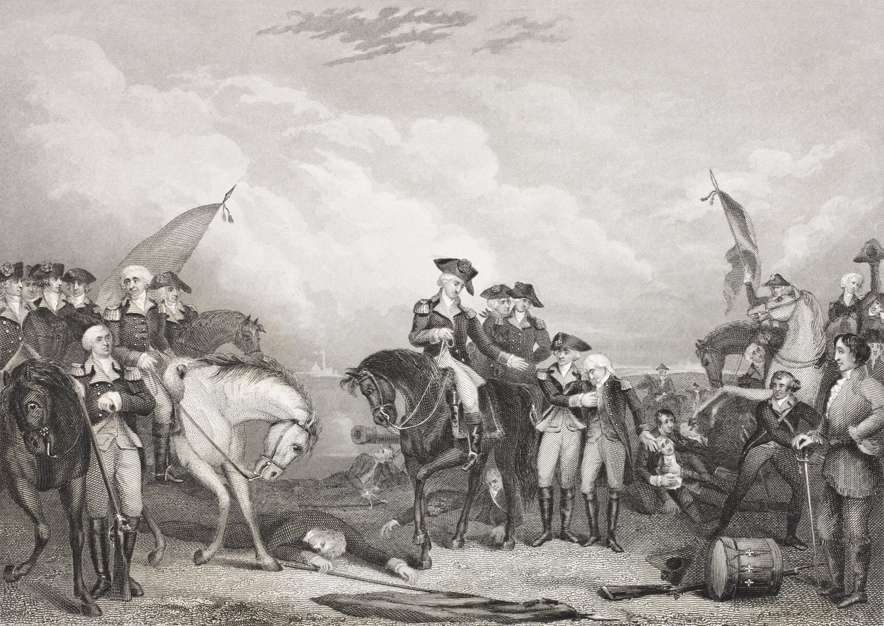 Slaget vid Trenton, 26 december 1776, från 