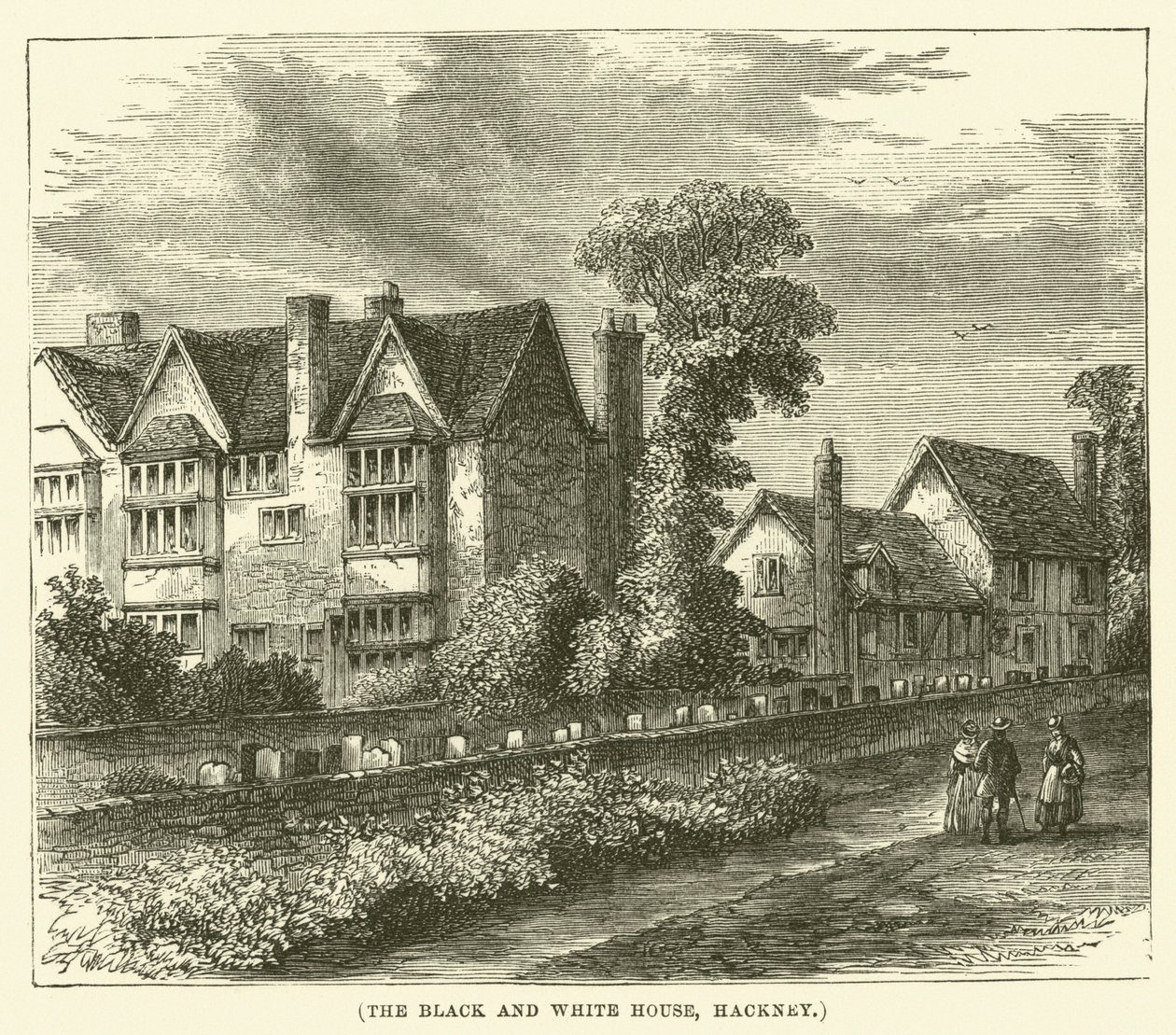 The Black and White House, Hackney (gravyr) av English School