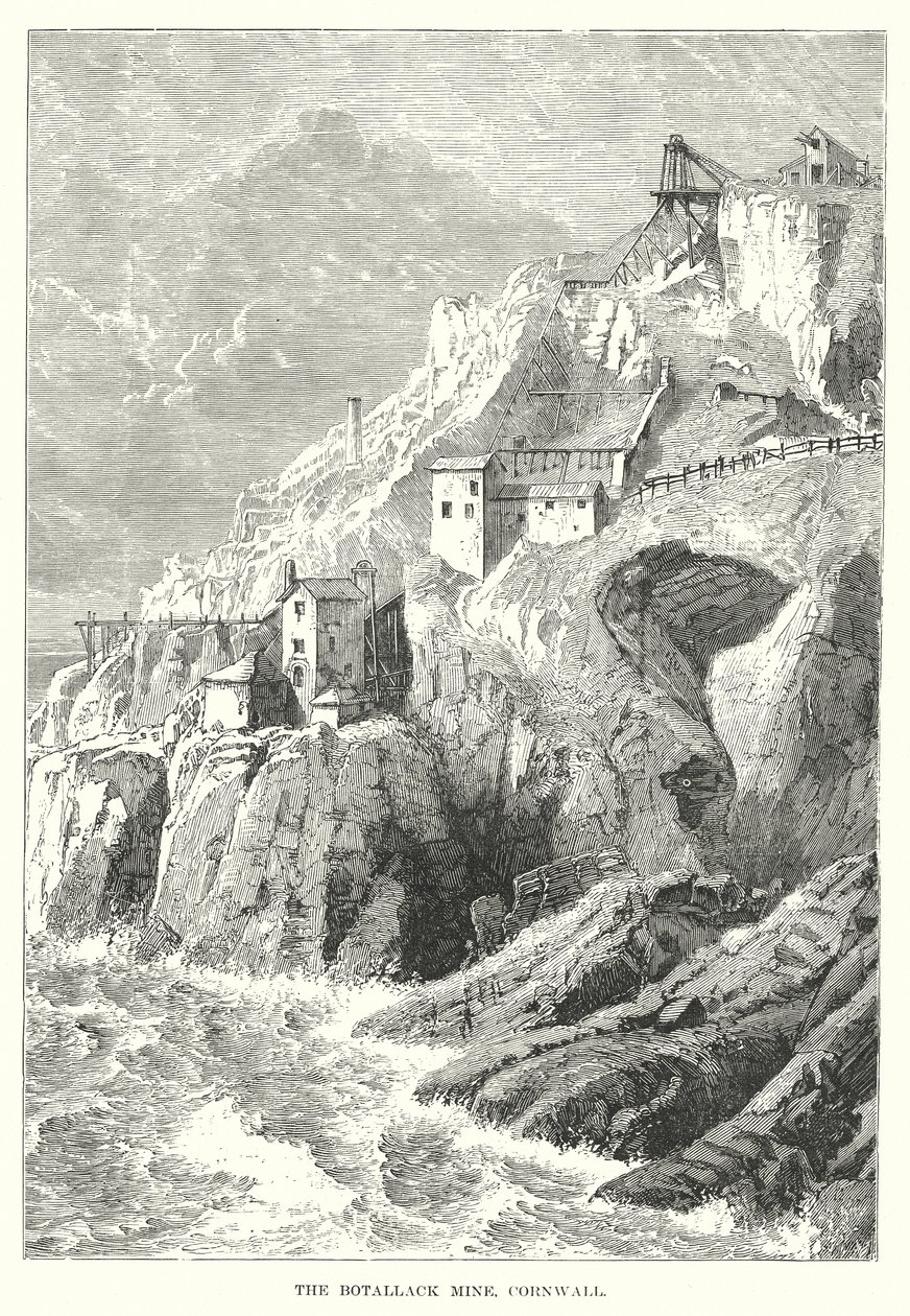 Botallackgruvan, Cornwall (gravyr) av English School