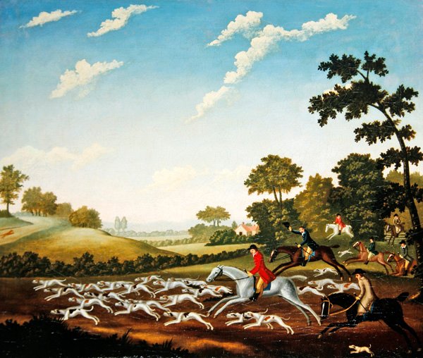 The Chase, ca 1770 (olja på duk) av English School