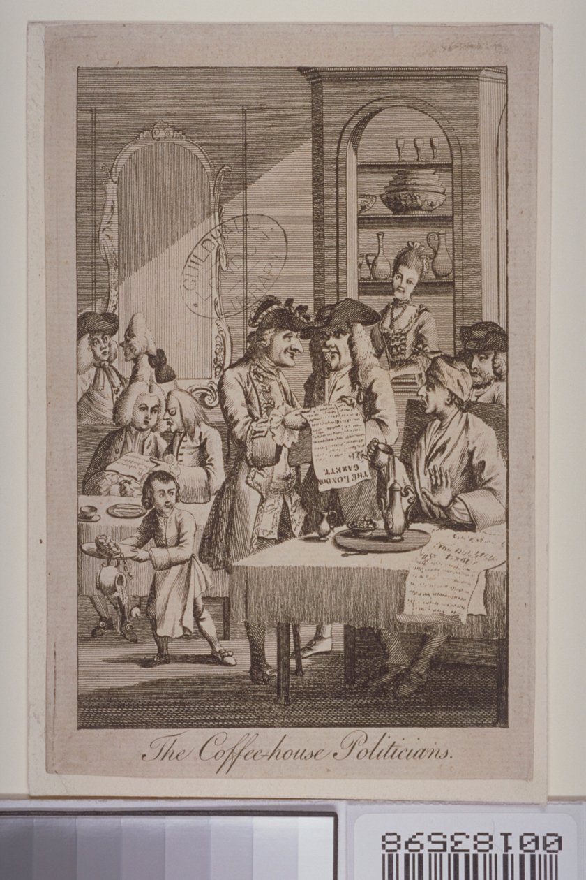 Kaffehuspolitikerna, 1772 av English School