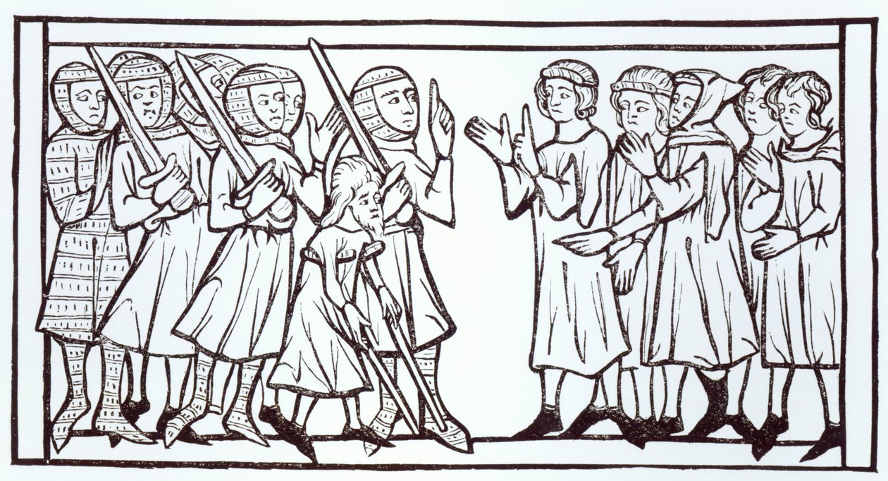 Sändebuden från Soudan, illustration från vetenskap och litteratur under medeltiden och renässansen, skriven och graverad av Paul Lacroix, 1878 av English School