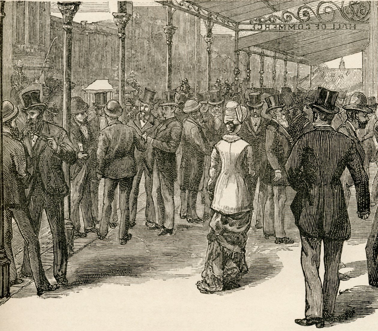 The Exchange at the Hall of Commerce, Collins Street, Melbourne, från 