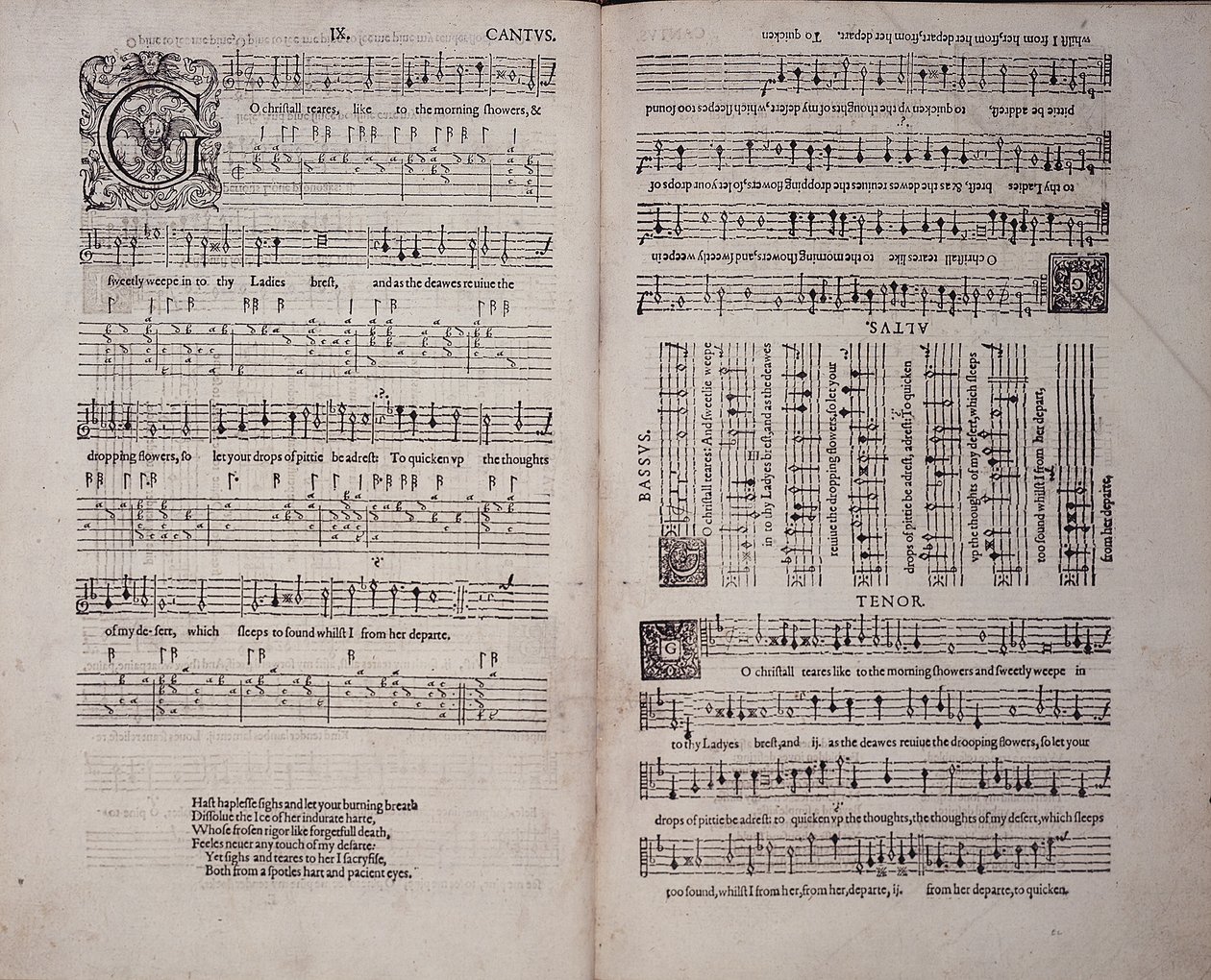 The First Booke of Songes or Ayres, av John Dowland (1563-1626) 1597 (tryck) av English School