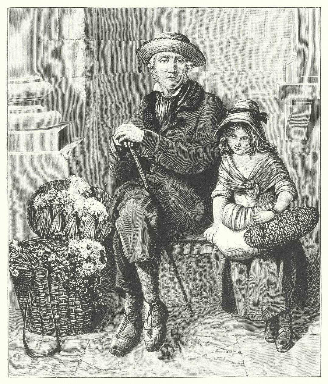 Blomman Gatheres (litografi) av English School