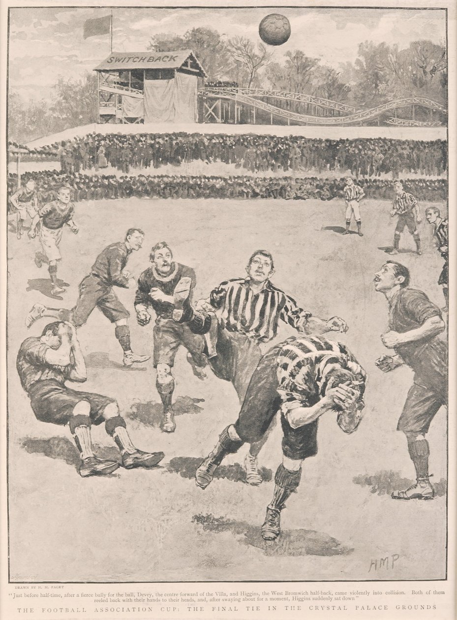Football Association Cup - Finalen på Crystal Palace Grounds, 1895 av English School