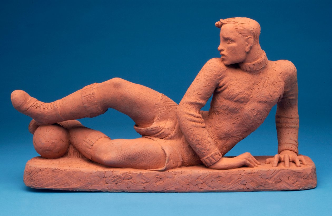 The Footballer, 1930-tal (terrakotta) av English School