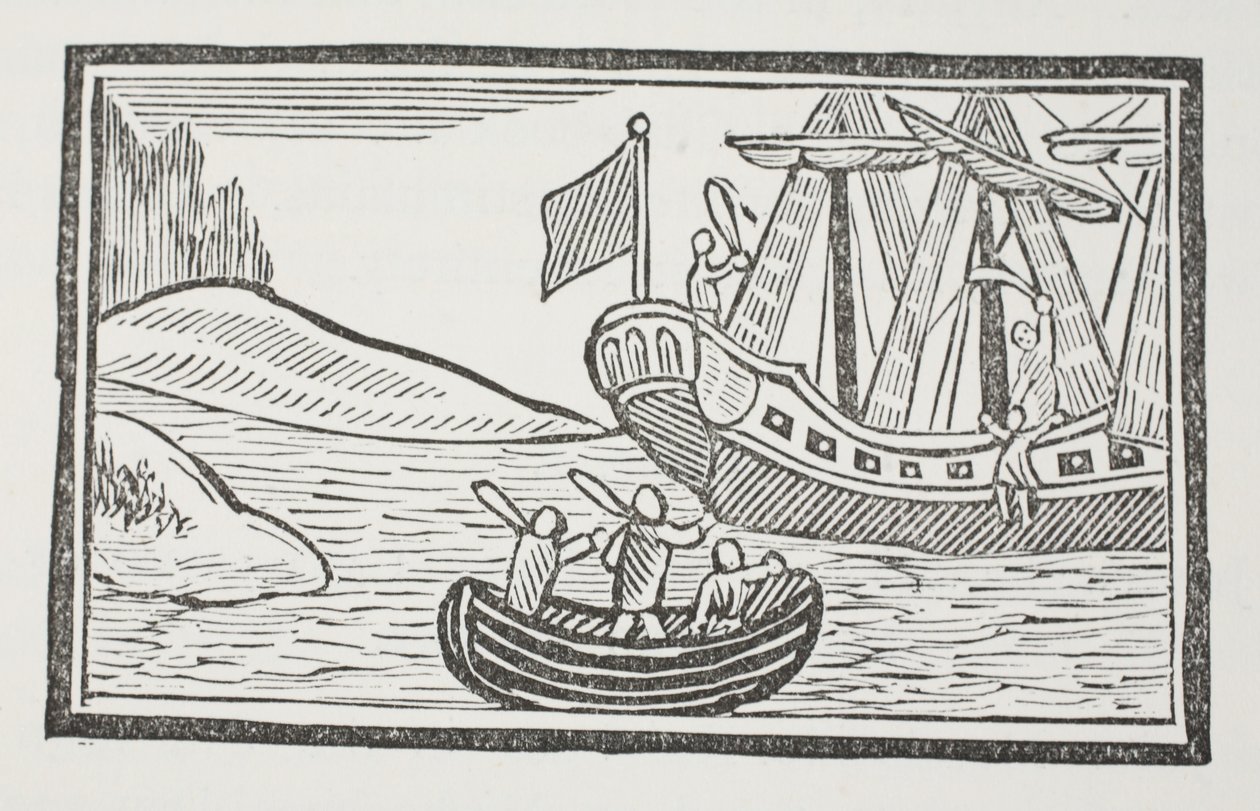 The Foreign Travels of Sir John Mandeville, illustration från Chap-books of the artonde århundrade av John Ashton, pub. 1882 av English School