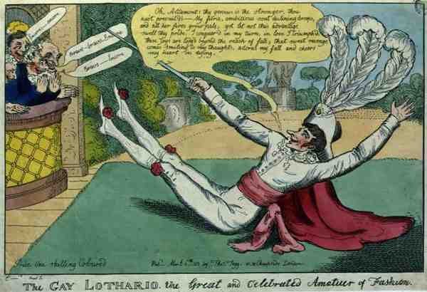 "The Gay Lothario, den store och hyllade modeamatören", pub. av Thomas Tegg av English School