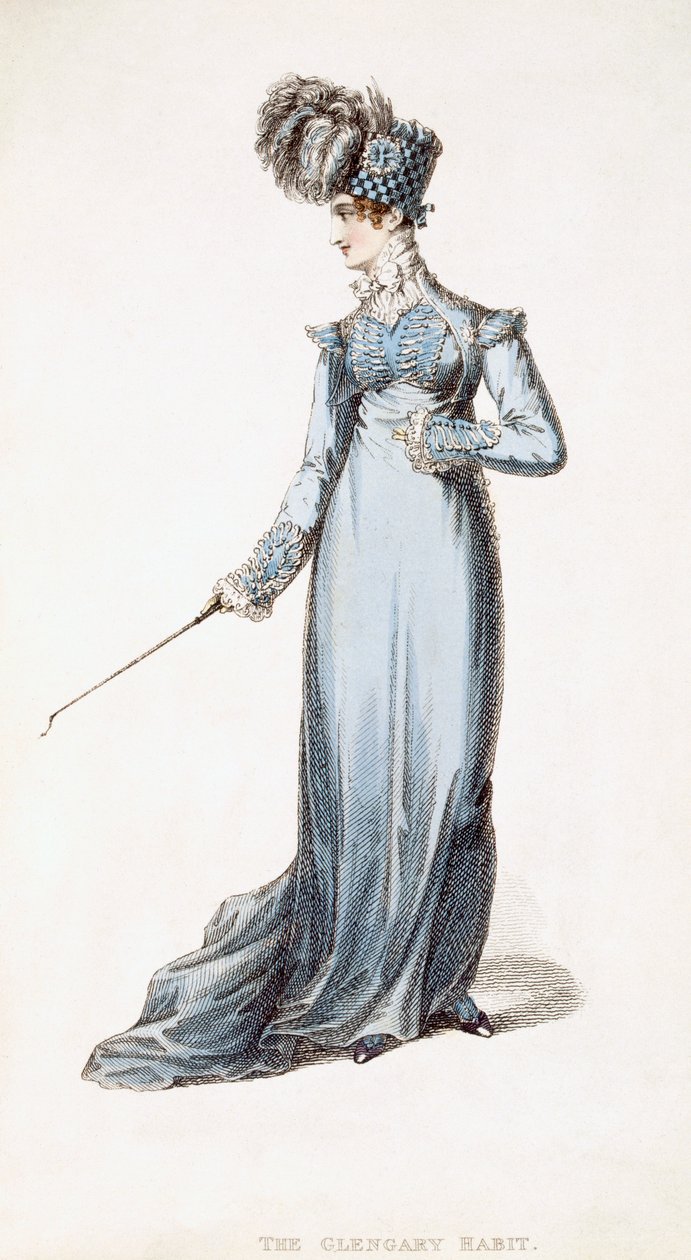 The Glengarry Habit, modetallrik från Ackermanns Repository of Arts av English School