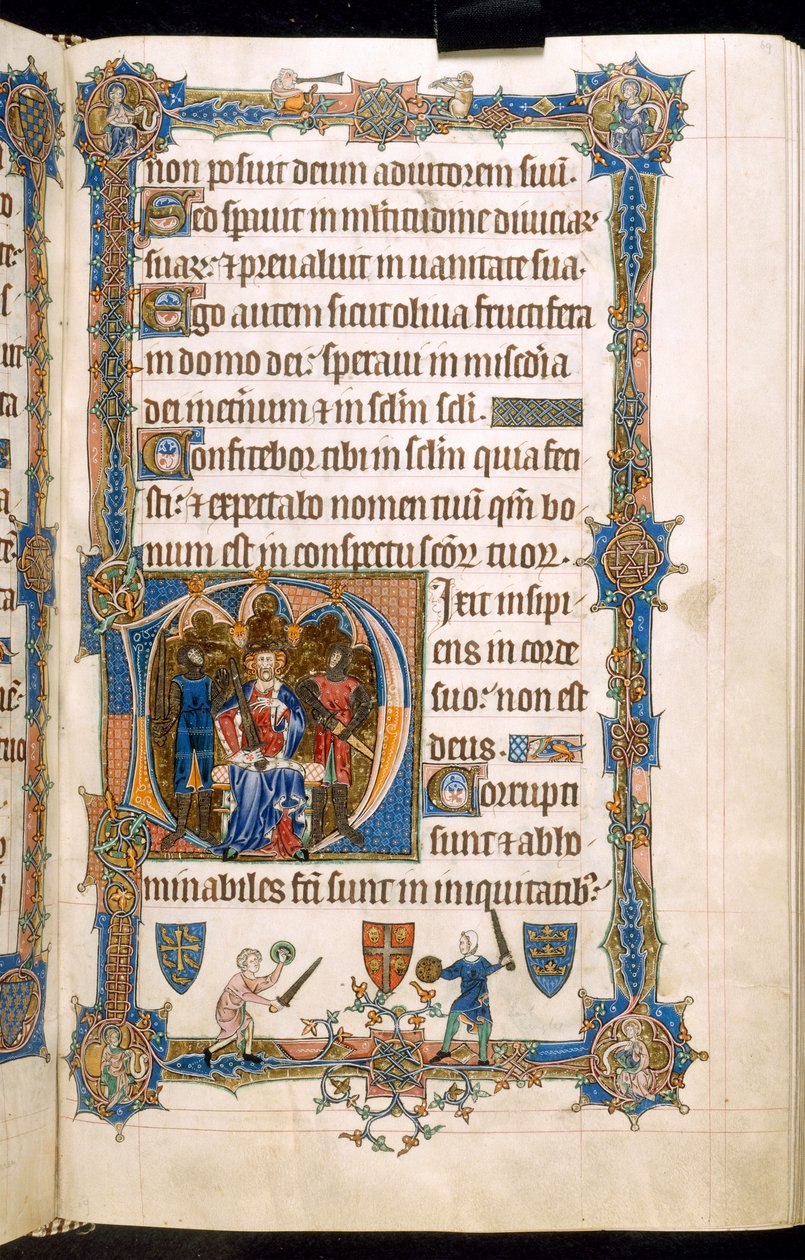 The Gorleston Psalter, Add MS 49622 f.69r av English School