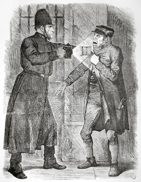 Kur för "Habituella brottslingar", publicerad i Punch 8 april 1869 (gravyr). av English School
