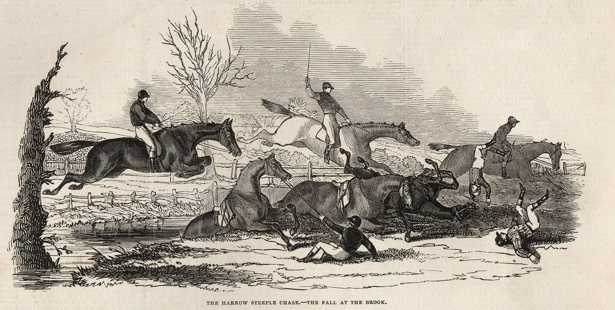 The Harrow Steeple Chase: The Fall at the Brook, från 