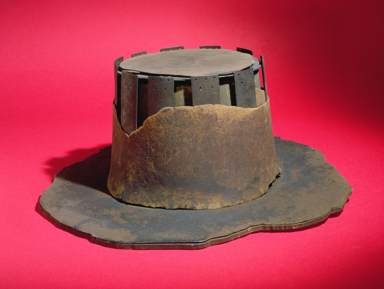 The Hat of Judge John Bradshaw, 1600-talet (läder) av English School