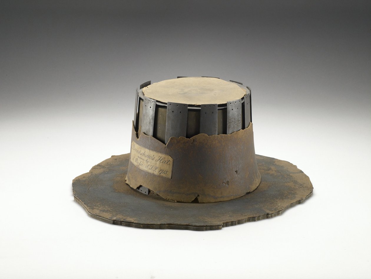The Hat of Judge John Bradshaw, 1600-talet (läder) av English School