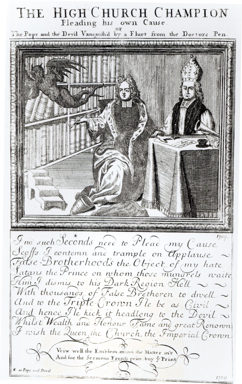 The High Church Champion, Pläding his own Cause, 1709 av English School