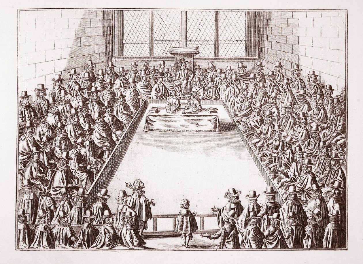 Underhuset, från ett tryck från 1648 av English School