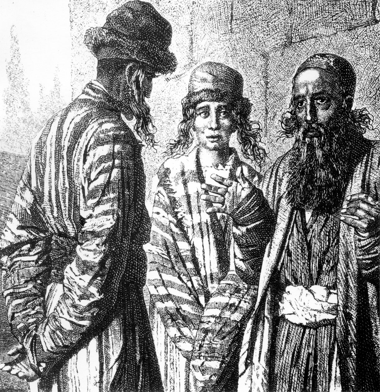 Judarna i Tasjkent från The World in Your Hands, 1878 av English School