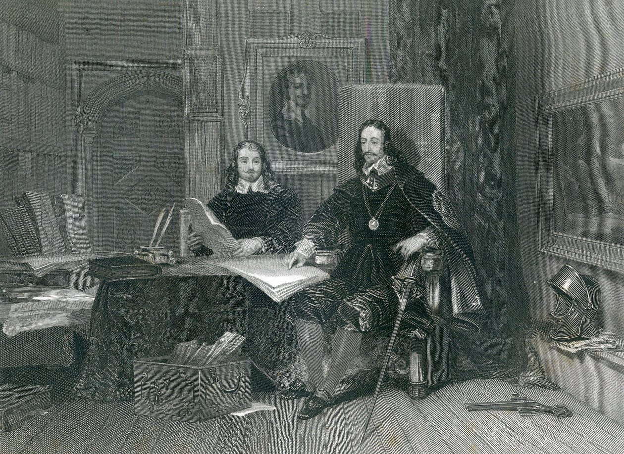 The King and Hyde at Oxford, av J.T. Willmore, 1844 av English School