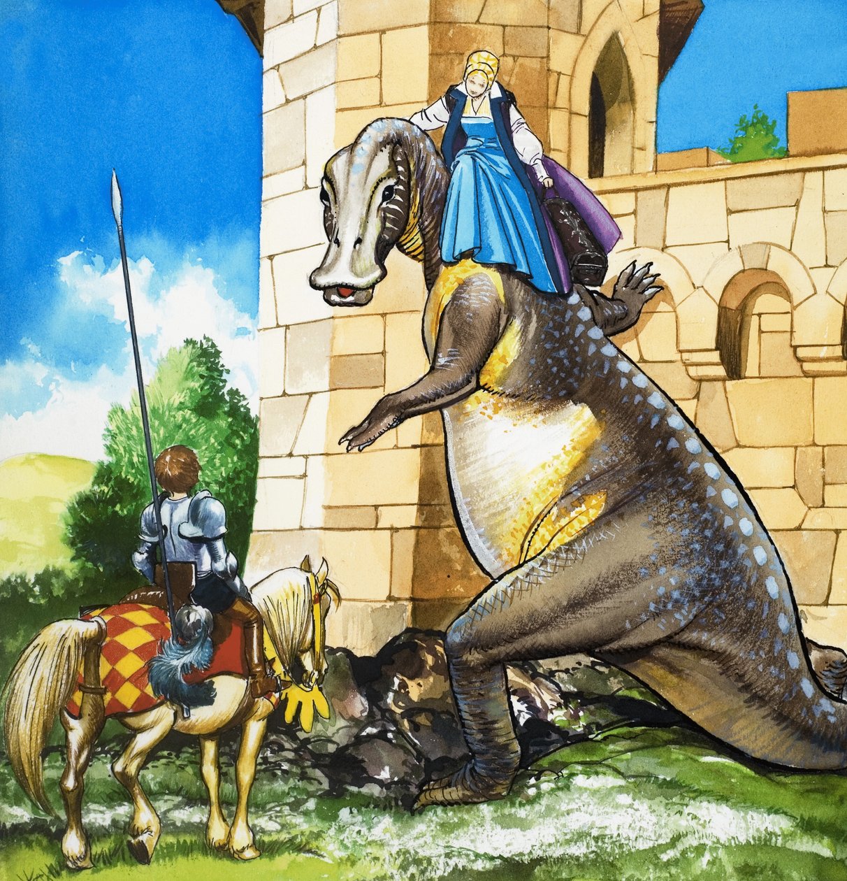 Damen och draken av English School