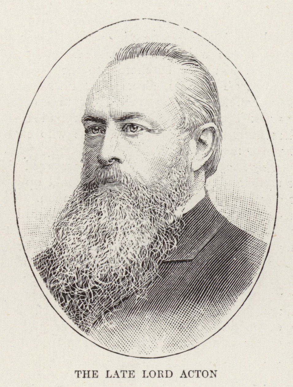 Den bortgångne Lord Acton (gravyr) av English School
