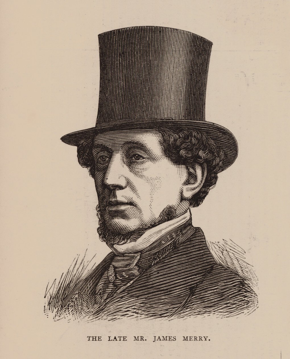 The Late Mr James Merry (gravyr) av English School