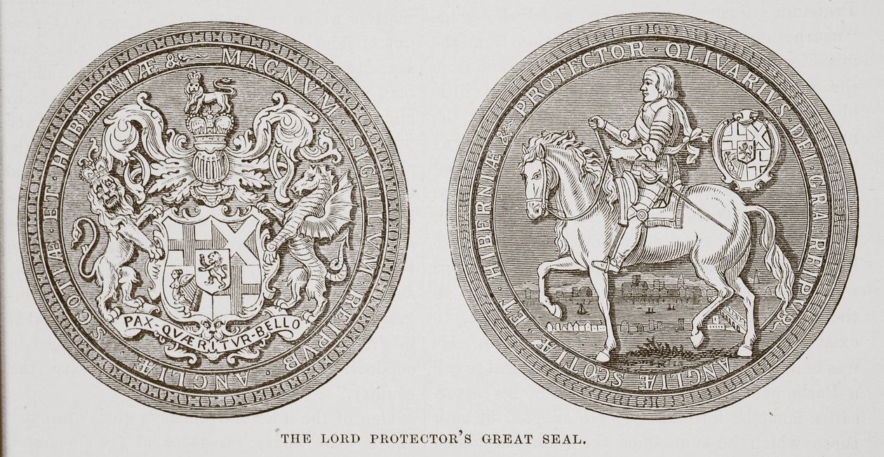 Lord Protectors Great Seal av English School