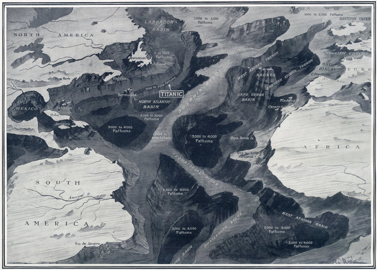 The Lost Titanic - Where She Lies in the Atlantic, från 