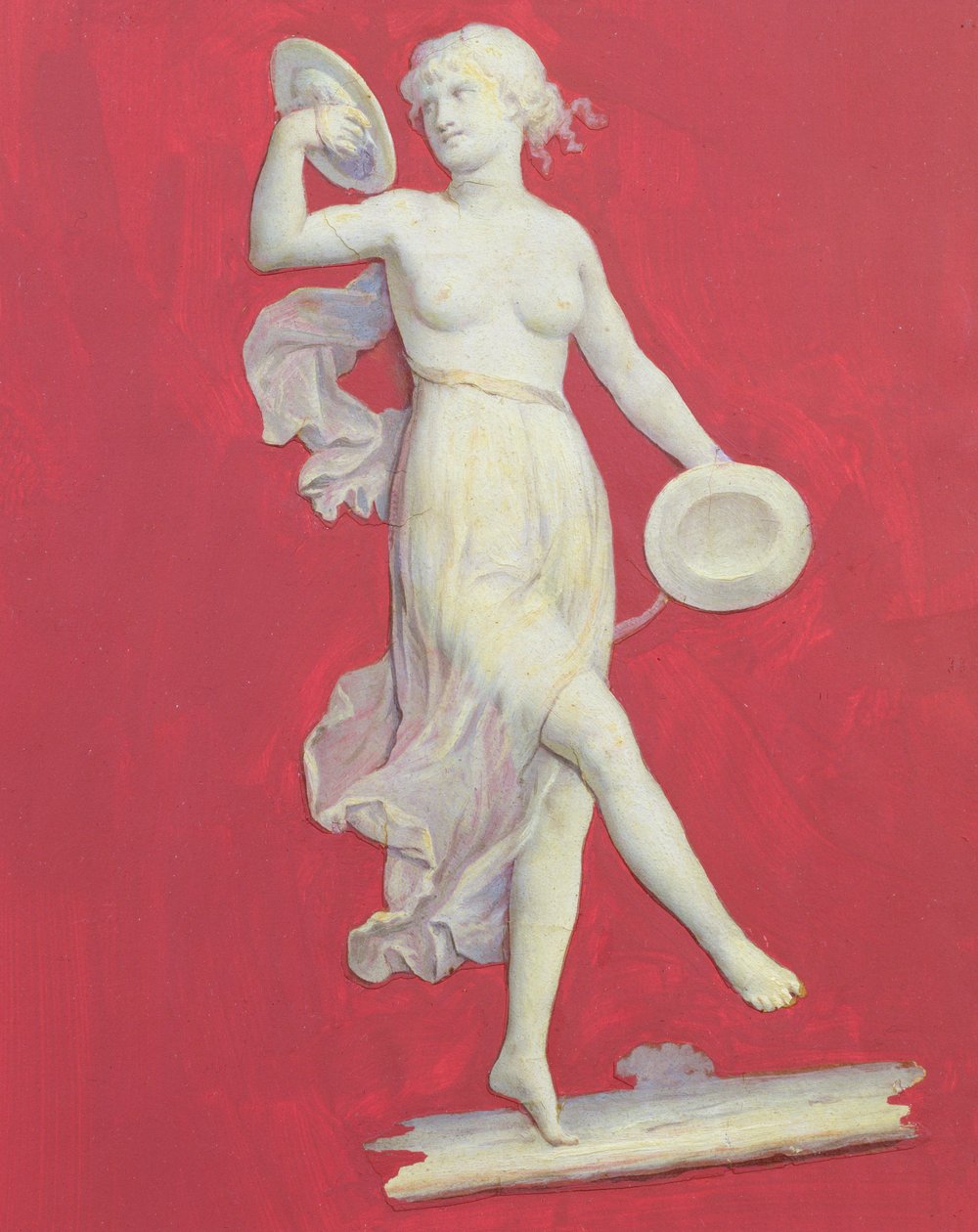 The Muse of Music, ca 1800 (olja på papper) av English School