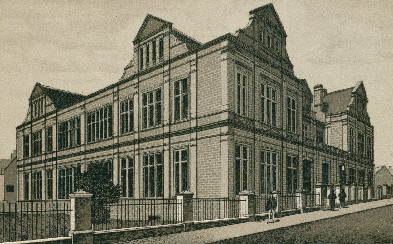 The Museum, Ipswich (litografi) av English School