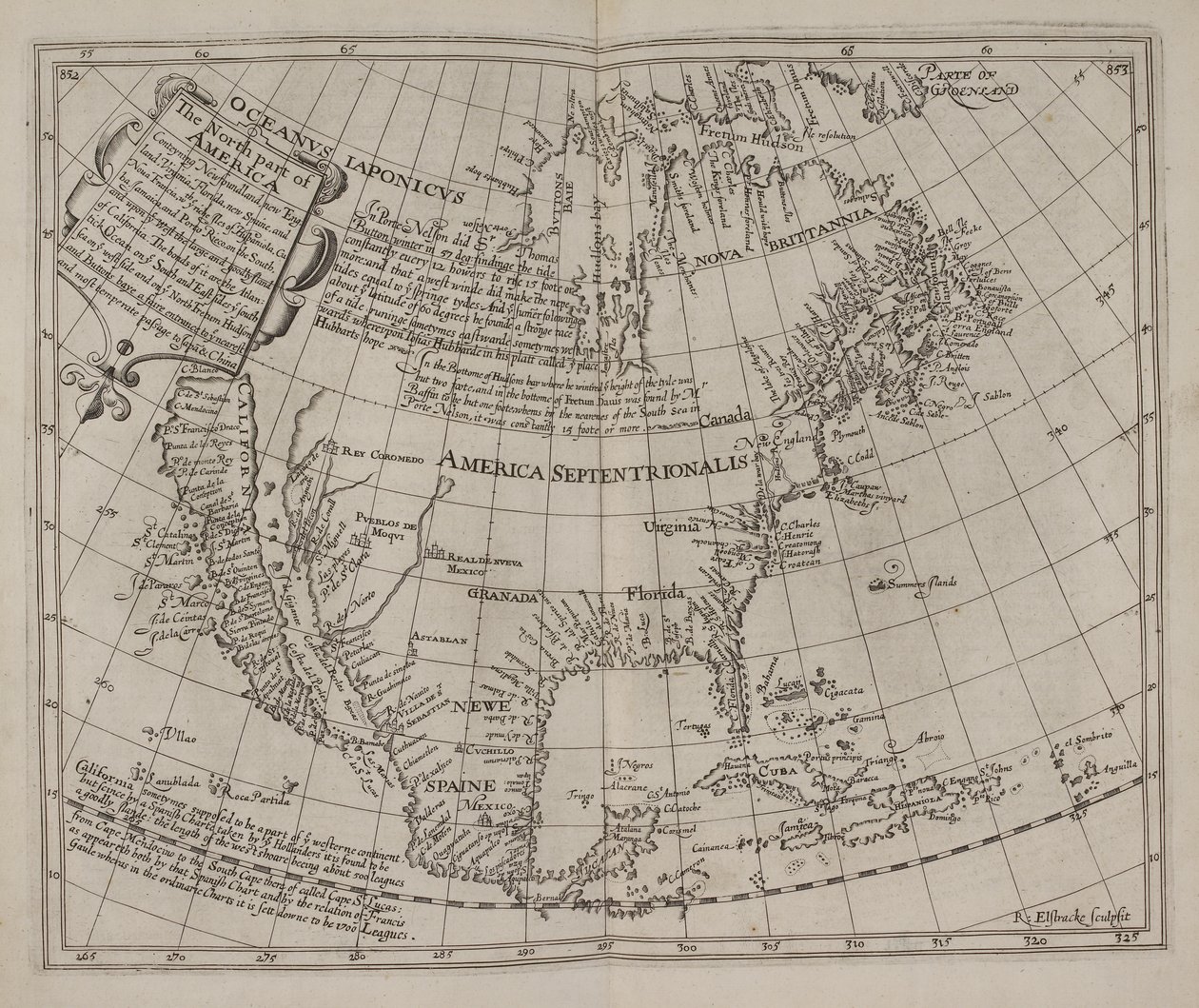 Den norra delen av Amerika: som omfattar Newfoundland, New England, Virginia ..., Henry Briggs av English School