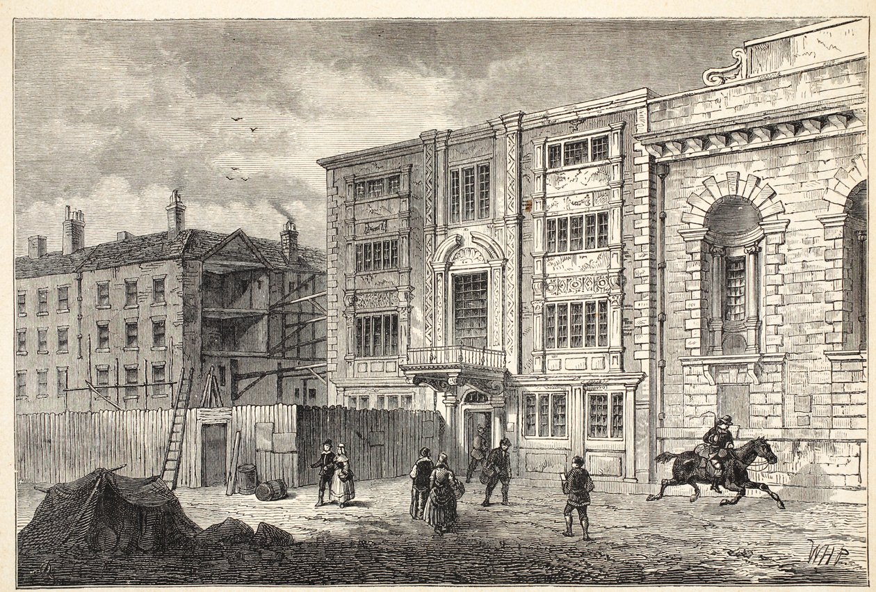 Det gamla postkontoret på Lombard Street, omkring 1800 av English School