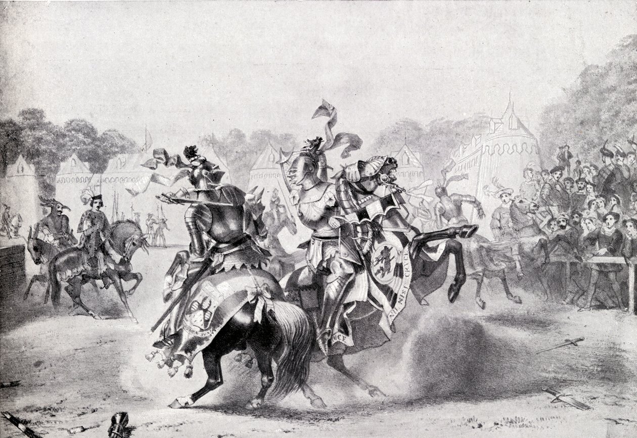 Den enda turneringen i drottning Victorias regeringstid, illustration från 
