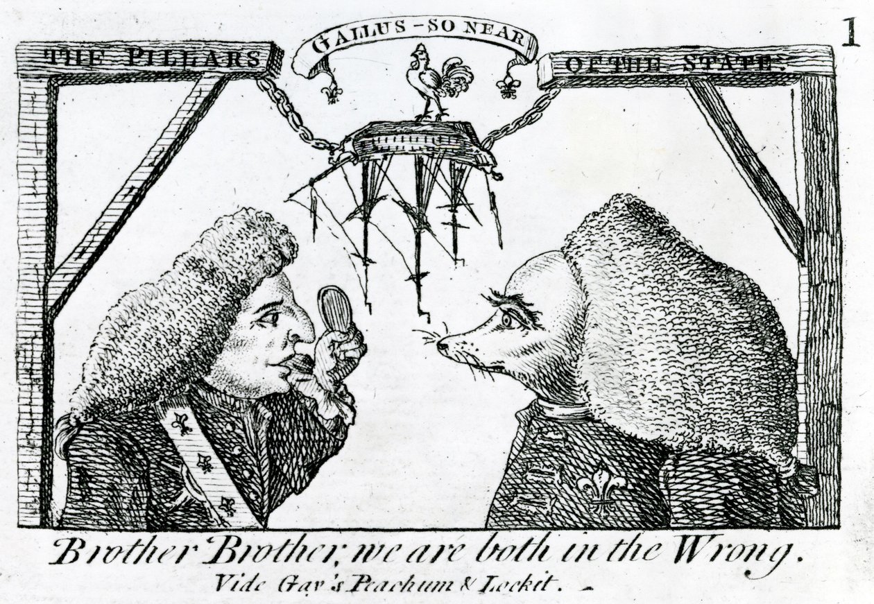 Statens pelare, cirka 1756 av English School