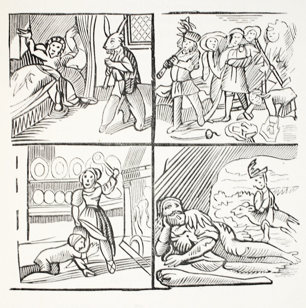 The Pleasant History of Jack Horner, illustration från Chap-books of the Eighteenth Century av John Ashton, pub. 1882 av English School