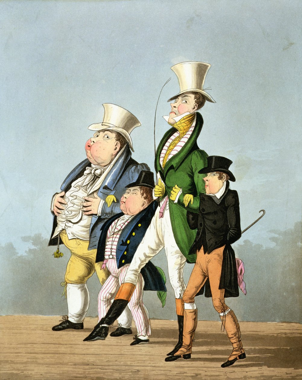 Priserna - fullt pris, halva priset, högt pris och lågt pris, graverad av George Hunt, publicerad av Thomas McLean, 1827 av English School