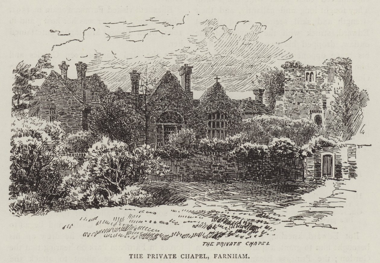 The Private Chapel, Farnham (gravyr) av English School