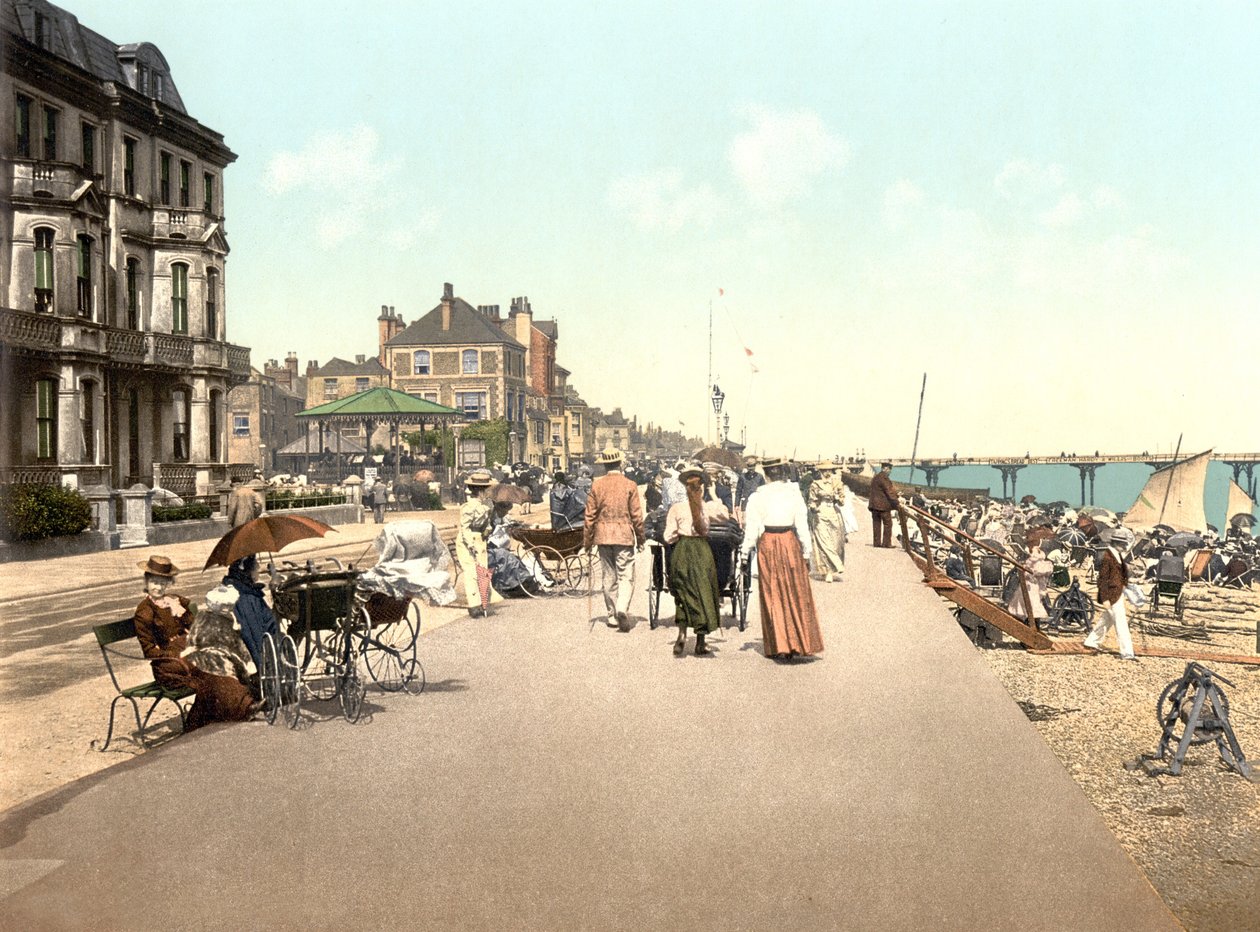 The Promenade, Deal (handfärgat foto) av English School