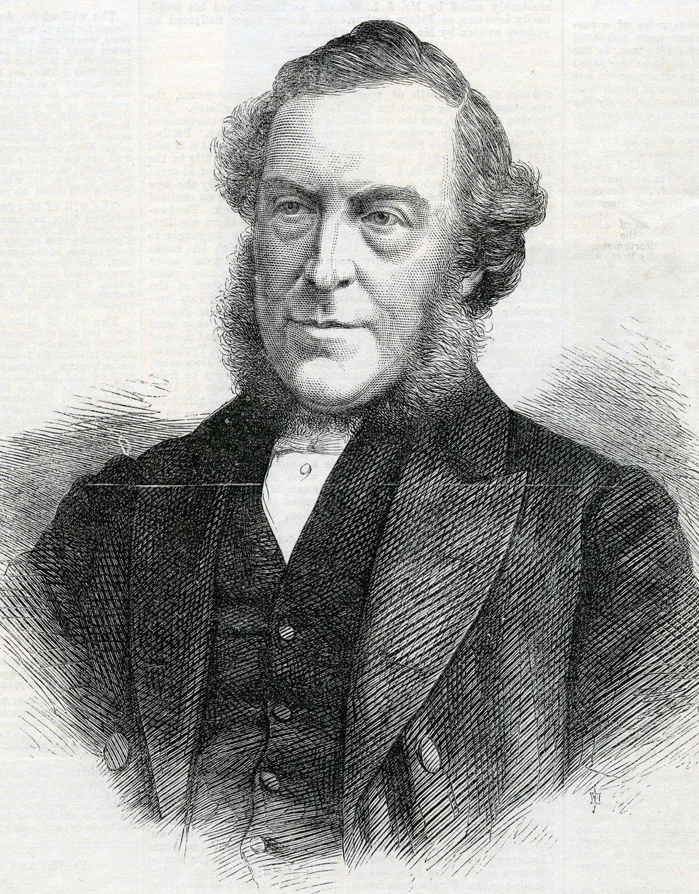 Pastor John Bedford, president för Wesleyan Methodist Conference, 1867 av English School