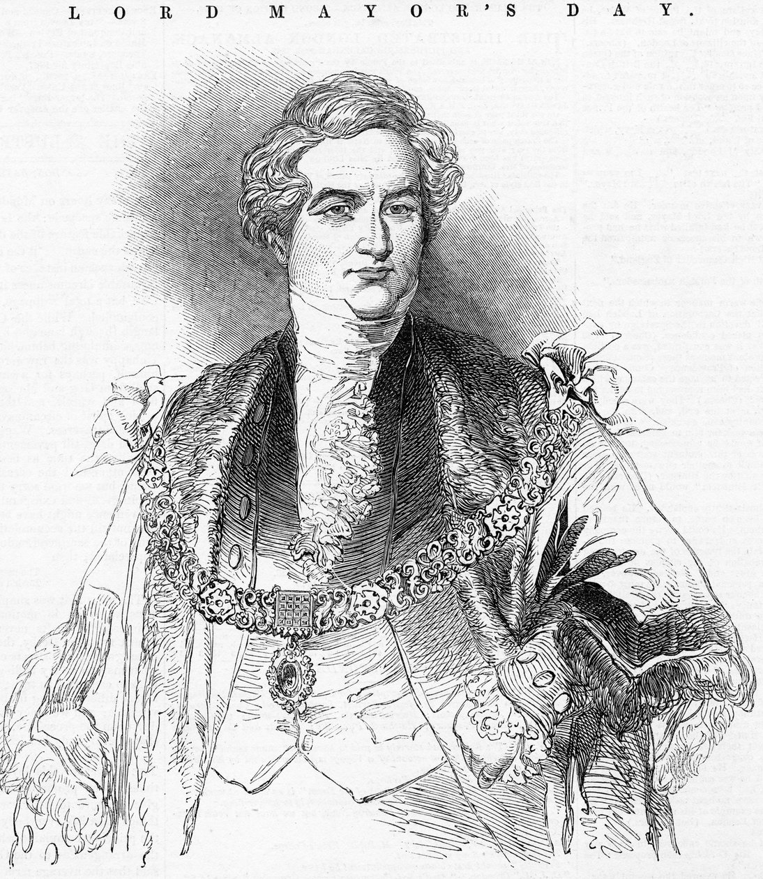 The Right Honorable The Lord Mayor, Sir G. Carroll, illustration från 