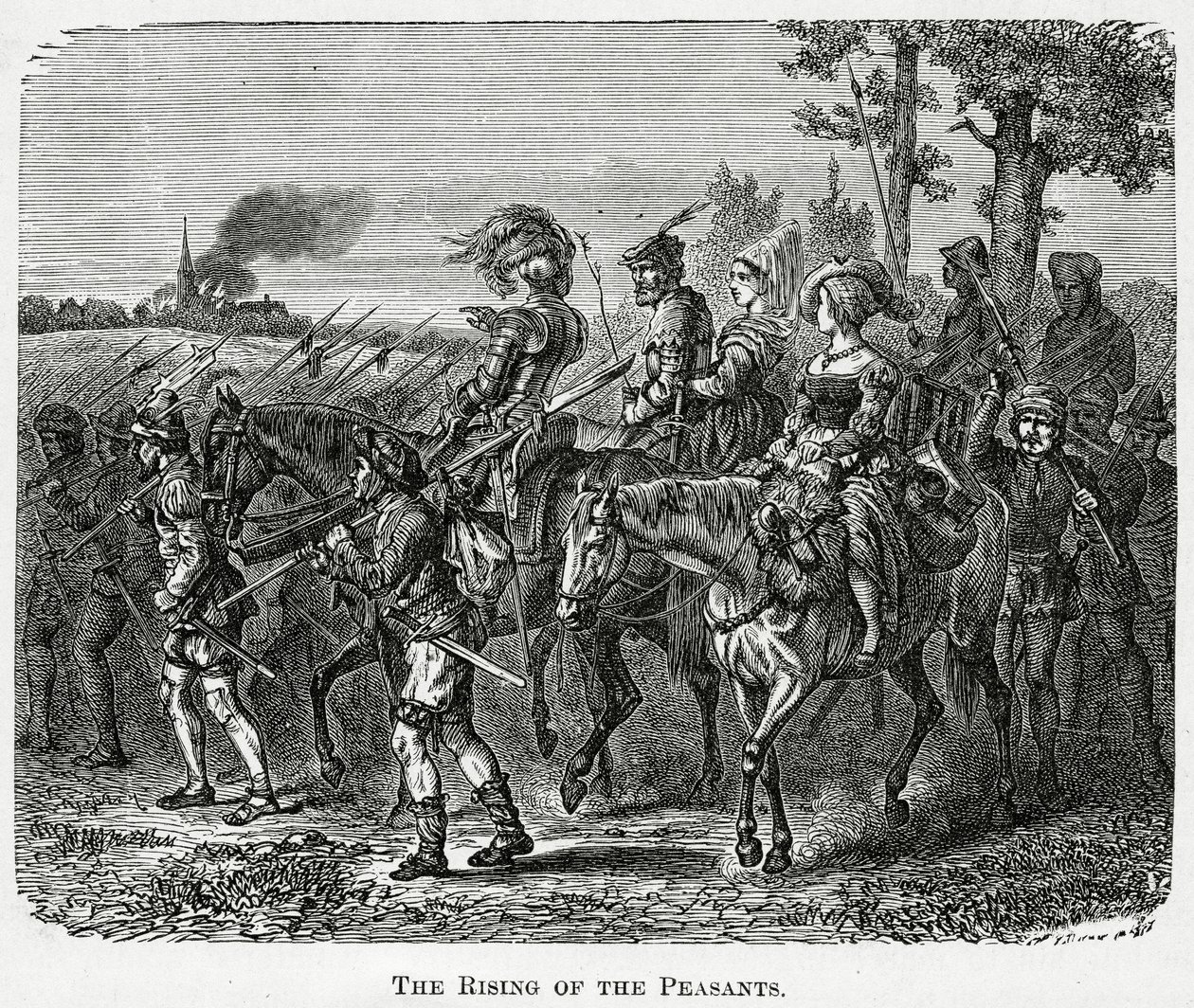 Böndernas resning i England 1381, 1882 av English School