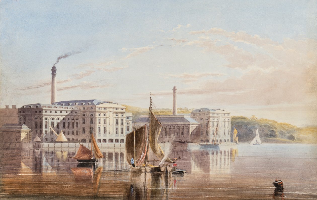 Royal William Victualling Yard, Stonehouse, c.1840 av English School
