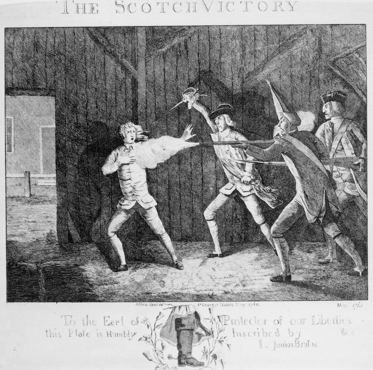 Den skotska segern, 1768 av English School