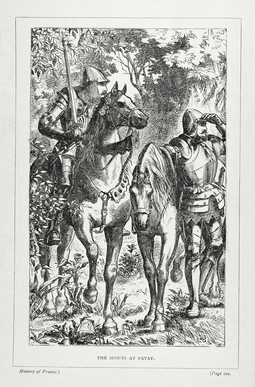 The Scouts at Patay, från The History of France, av Emile de Bonnechose, utgiven av Ward, Lock and Co, London av English School
